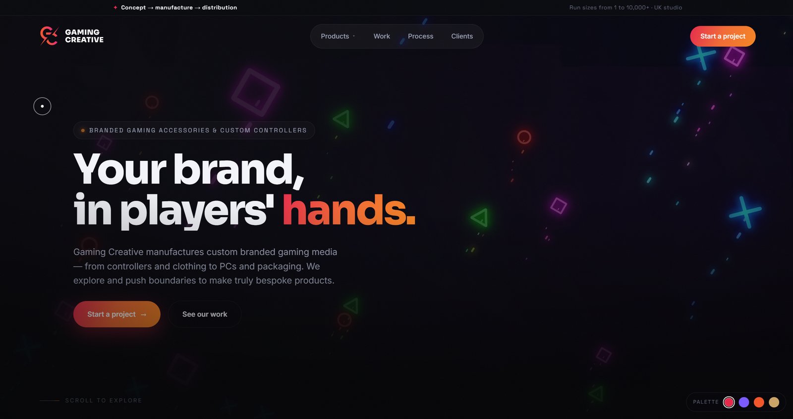 Gaming Creative new website by Cornwall Design & Print
