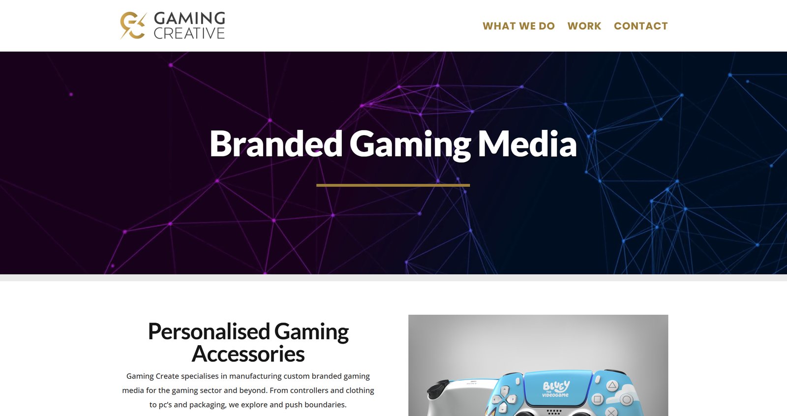 Gaming Creative old website