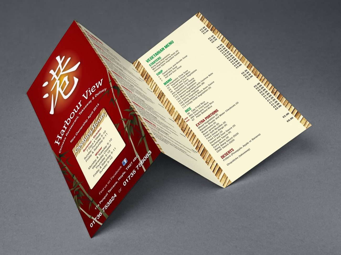 Tri-fold brochure design and print, Cornwall