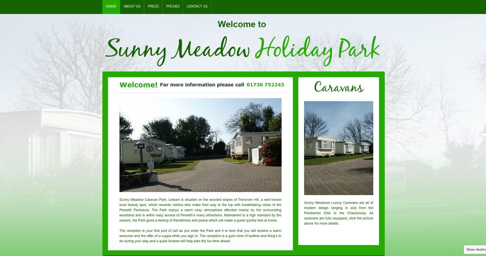 Sunny Meadow old website